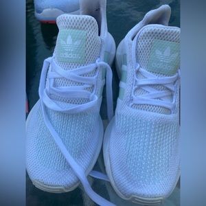 White and grey adidas